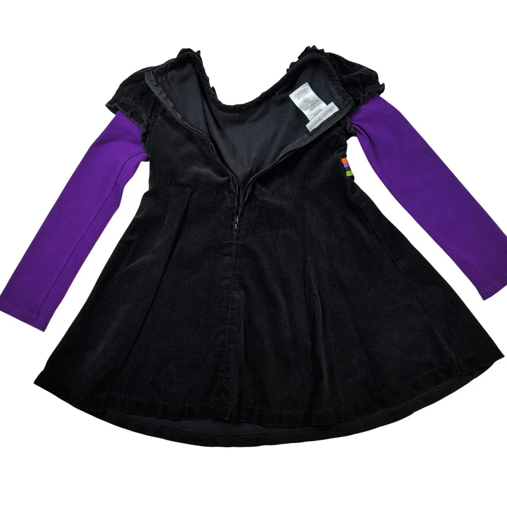Allison Ann Dress Girls Set 6 Black Purple Halloween Cupcake Corduroy Girlcore